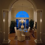 Formal Dining Room at Night